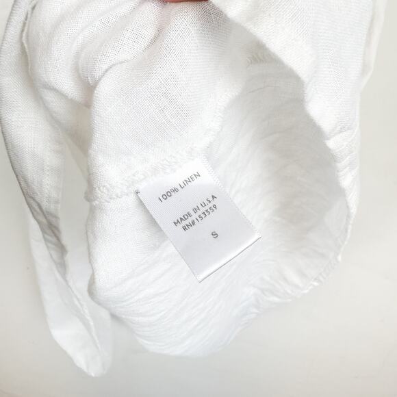 It Is Well LA 100% Linen A-Line Tank Dress White - S - Picture 5 of 9